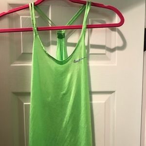Nike Tank. Lime green & sheer!